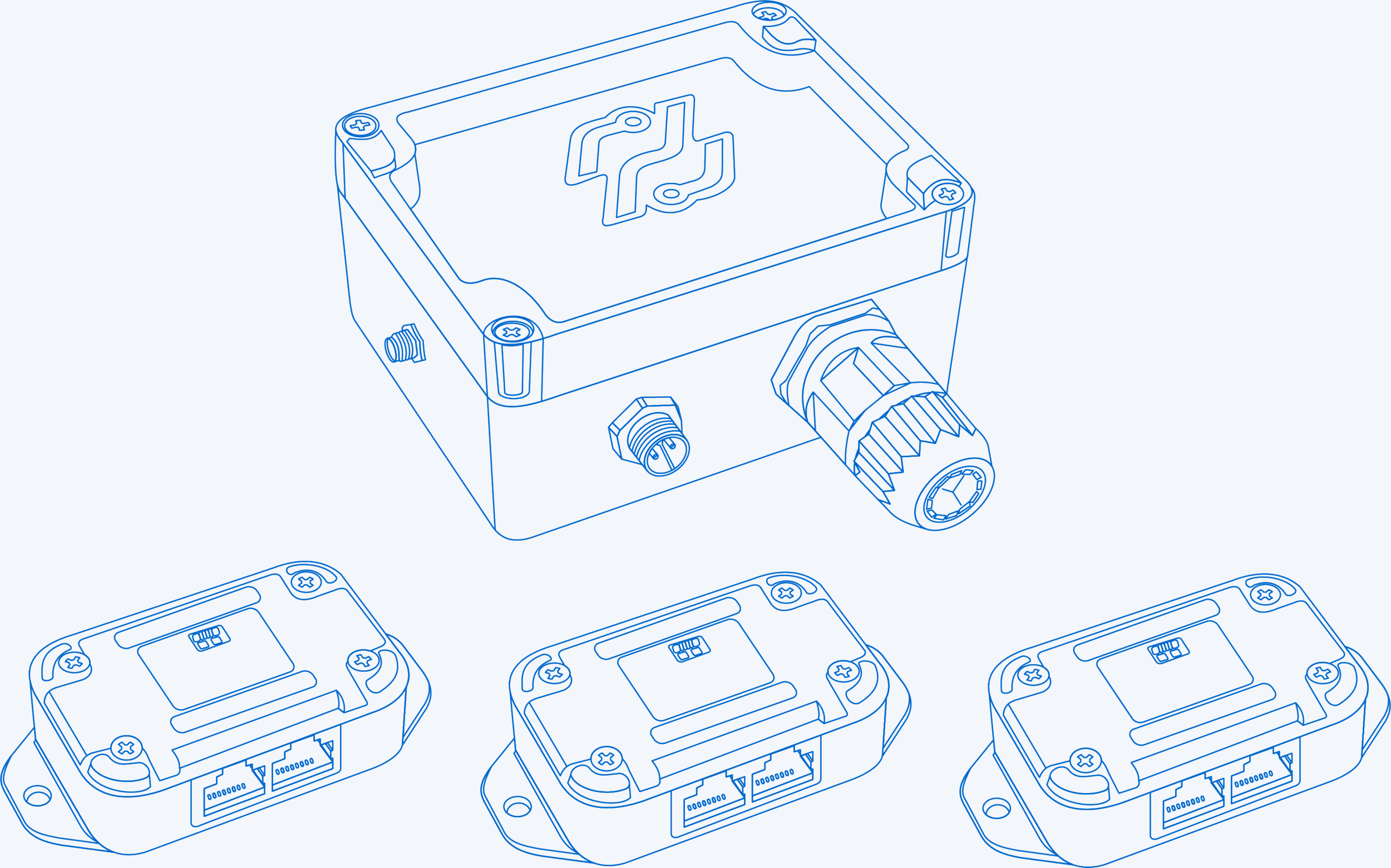 AirRanger gateway and modular LIDAR sensor hardware kit diagram